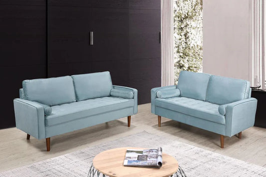 Ensemble Yukon – Sofa & Loveseat – Vert Clair