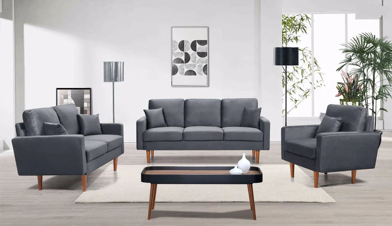 Ensemble Clement – Sofa & Loveseat – Gris